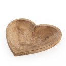 Herz Schale aus Holz 20 cm braune Holzschale 15 cm