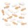 20 kleine Holzfische Tischdeko 4 cm Basteln Streuartikel Kommunion Taufe