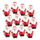 12 kleine Nikolaus Figuren Santa Weihnachtsmann Miniatur...