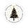 200 Weihnachtsaufkleber auf Rolle Frohe Weihnachten international schwarz gold &Oslash; 5 cm