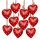 10 rote Herzen Herzanh&auml;nger Metallherzen zum Aufh&auml;ngen Valentinstag Muttertag 4 cm