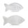 Fische Figuren grau aus Beton modern Dekofische Maritime Deko 16-20 cm