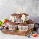 12 Cupcake Topper Muffin Deko f&uuml;r Taufe &amp; Kommunion 10 cm