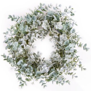 Eukalyptus Türkranz aus Kunststoff Dekokranz mintgrün Ø 27 cm