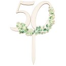 50. Geburtstag Cake Topper Eukalyptus Deko 50 Jahre