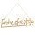 Frohes Fest Türschild - Schriftzug zum Aufhängen gold 25,5 cm
