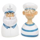 2 Maritime Figuren Matrose + Kapitän Set blau...